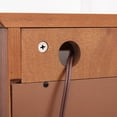thumbnail image 2 of Newboti 2 Doors Curio Cabinet with Tempered Glass Doors, Curio Cabinets with Mirrored Back Panel and Adjustable Shelves, Lighted Display Cabinet for Home, Office Light Bulb Included Oak 65505552488966, 2 of 16