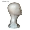thumbnail image 3 of Yedigre Mannequin Head Foam Female Manikin Head Model, Wig Hair Jewelry Display Stand for Shop, 3 of 9