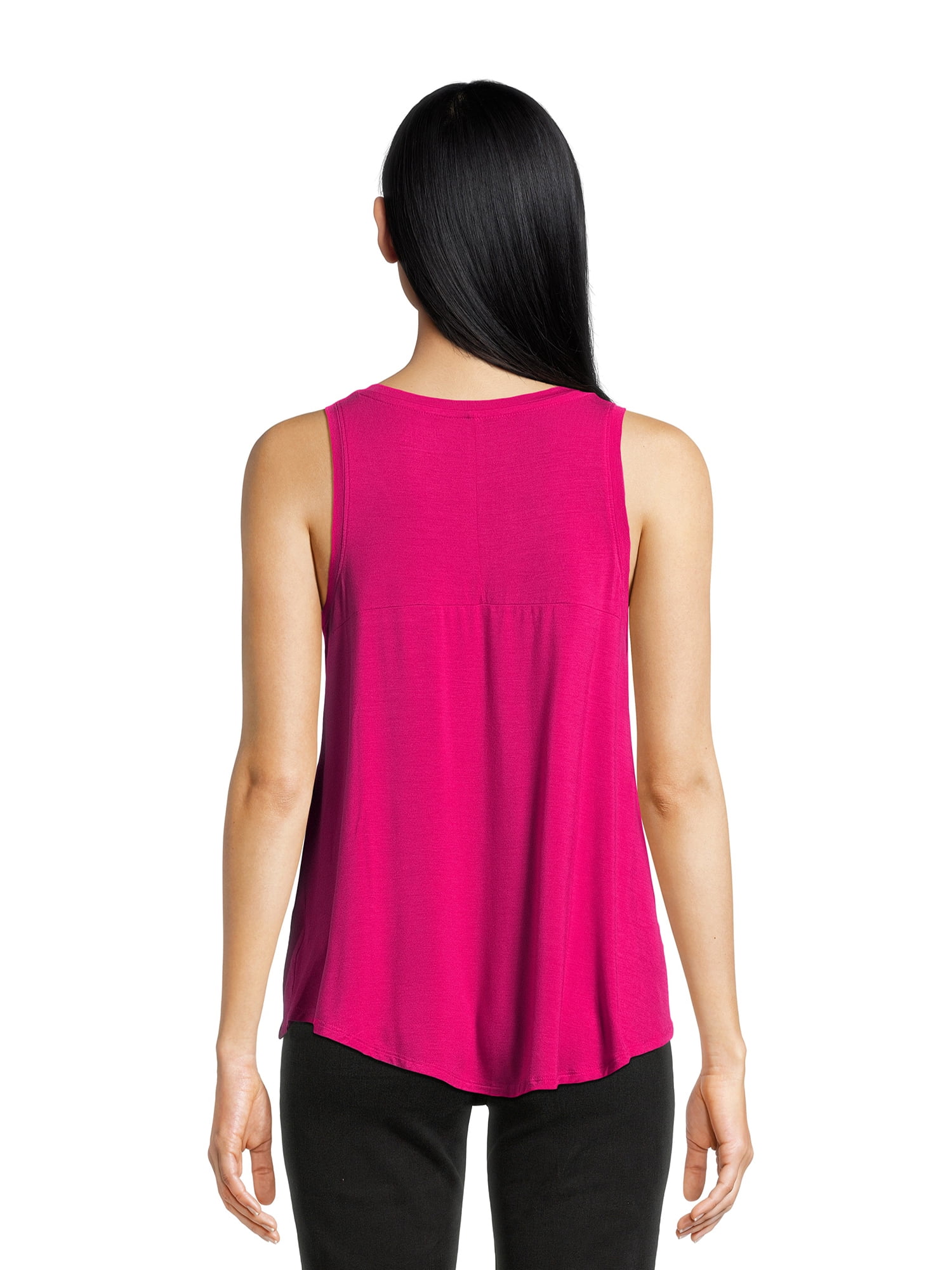 Time and Tru Women's Hi-Low Tank Top, Sizes S-XXXL
