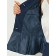 thumbnail image 6 of INSPIRE CHIC Women's Suit Sets Business Outfits Collarless Peplum Blazer Formal Pencil Skirt Suit 2 Piece Set XS Dark Blue, 6 of 7