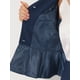 thumbnail image 5 of Conjuntos de trajes para mujeres INSPIRE CHIC, atuendos de negocios, blazer peplum sin cuello, traje de falda lápiz formal de 2 piezas, XS azul oscuro, 5 of 6