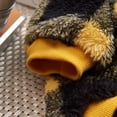 thumbnail image 6 of Yidarton Dog and cat clothes winter plaid double-sided fleece coat cute pet clothes autumn and winter sweater small and medium-sized dog clothes Brick Red, 6 of 7