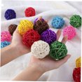 thumbnail image 4 of WHAMVOX 20Ud Bola De Rattan Colorida Para En Fiesta O Hogar Con Natural, 4 of 6