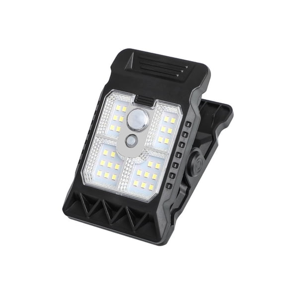 Clamp on Solar Motion Light, Outdoor Solar Clip Light with Motion Sensor, Camping Portable Clip Lamp for Home Fence Patio Backyard