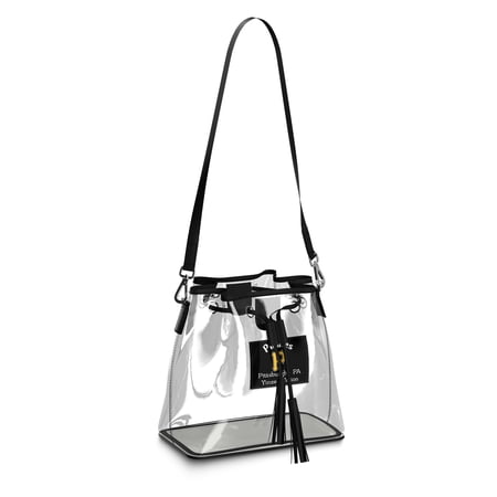 WEAR by Erin Andrews Pittsburgh Pirates Clear Stadium Bucket Purse
