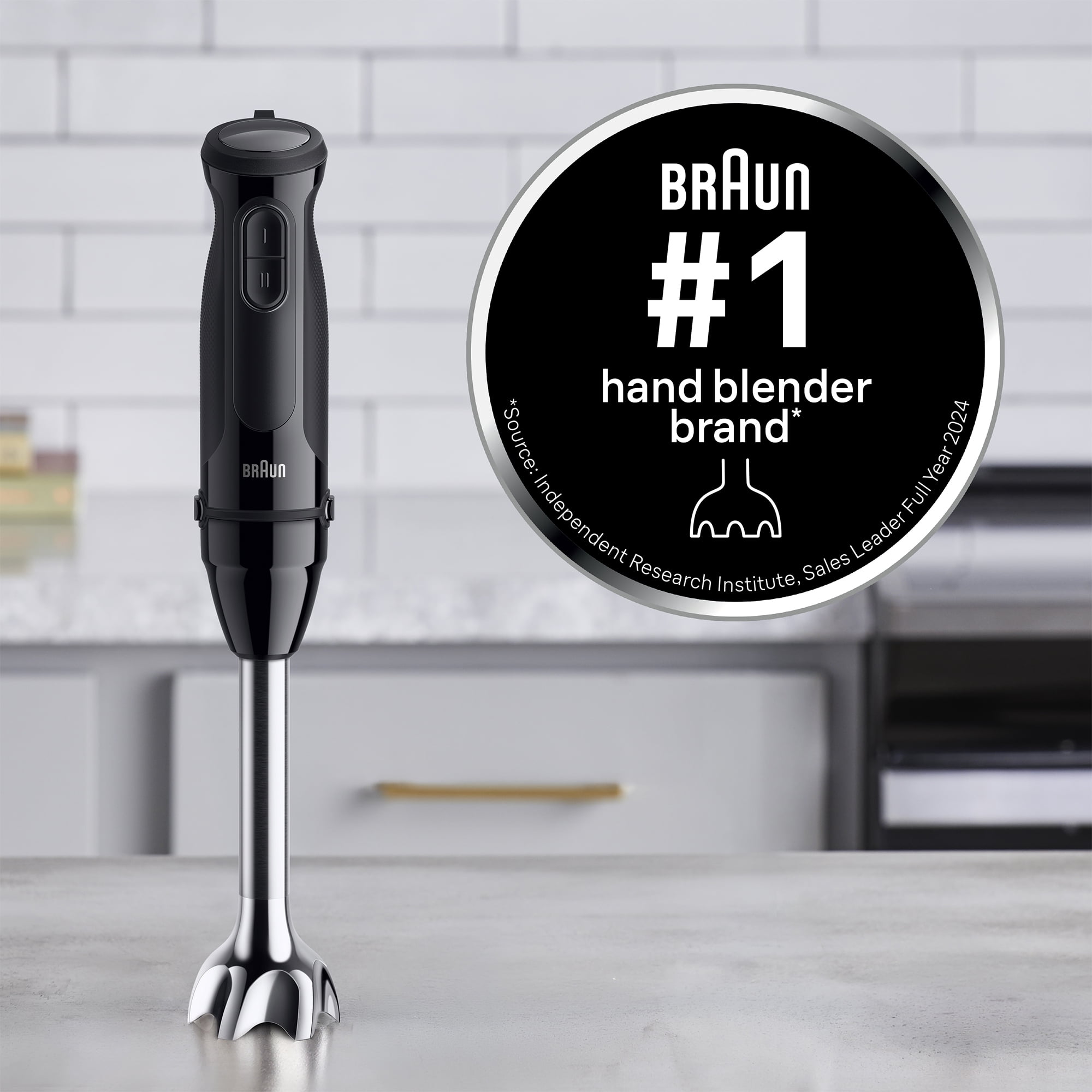 Braun MultiQuick 5 Smart-Speed Hand Blender with 500 Watts of Power with Chopper and Whisk