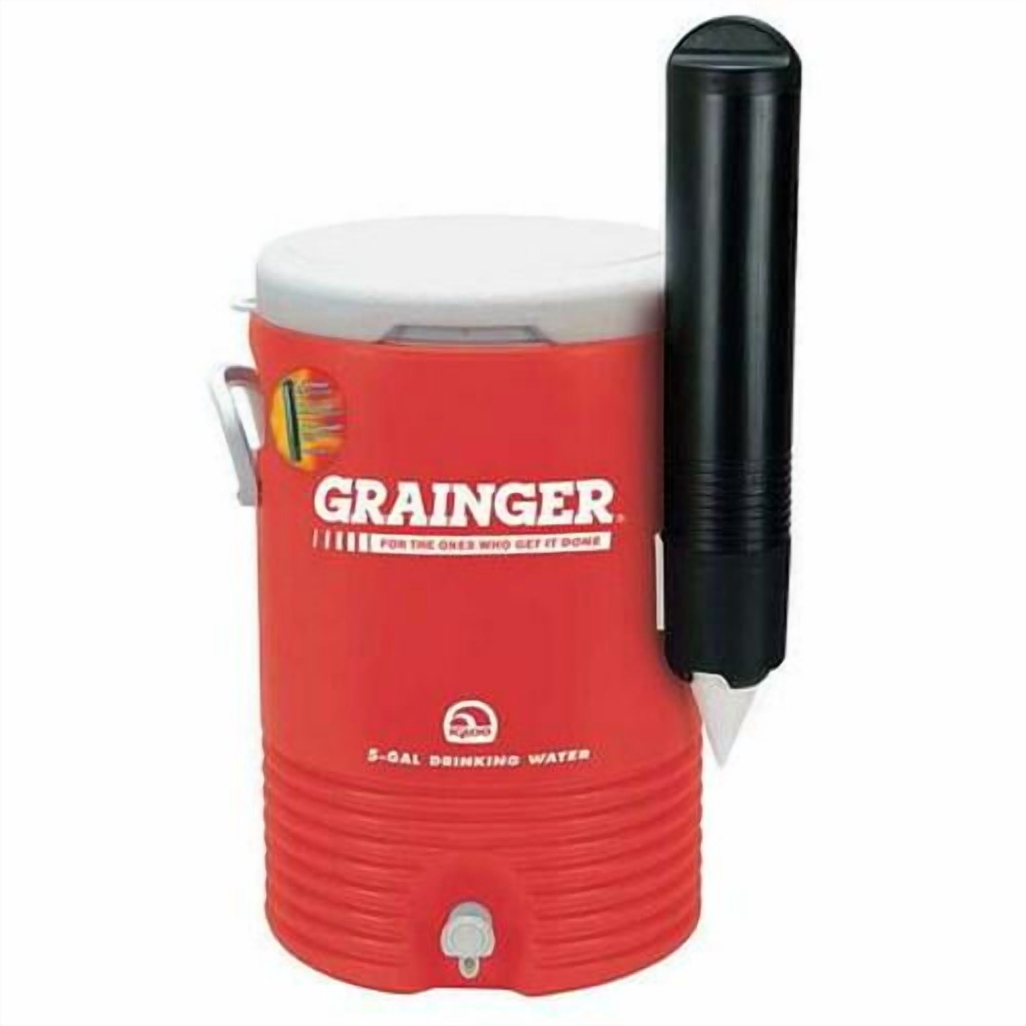 5 gal. Red HDPE Beverage Cooler