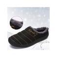 thumbnail image 6 of Fangasis Mens Casual Shoes Closed Toe Winter Shoe Plush Lined Flats Travel Warm Slippers Black 11.5, 6 of 9