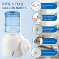 thumbnail image 4 of Ceramic Water Dispenser Crock with 304 Stainless Steel Faucet, Valve and Lid for 3 to 5 Gallon Jugs Porcelain Cooler Home Office Indoor Outdoor Party Use (White), 4 of 4