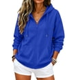thumbnail image 2 of Zip Up Hoodie Women 2026 Long Sleeve Fall Winter Oversized Sweatshirts Zipper Oversized Cute Jackets with Pockets, 2 of 7