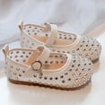 thumbnail image 3 of Gyujnb Toddler Girls Breathable Mesh Mary Jane Shoes with Rhinestone Detail, Flat Heel Casual Footwear for Summer (Toddler, Little Girls),4.5-5 Years, 3 of 7