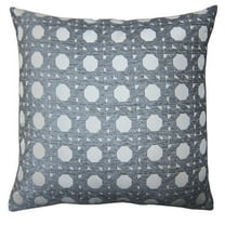 STUDIOCHIC Home 18" x 18" Cane Decorative Pillow in Gray