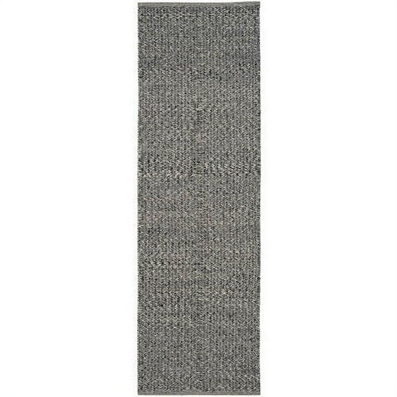 SAFAVIEH Montauk Zelma Braided Cotton Area Rug, Grey/Multi, 5' x 8'