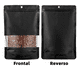 thumbnail image 3 of 200 Bolsas Stand Up Pouch Kraft Con Ventana Para 12*20 Cm Xtellar negro, 3 of 4