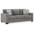 thumbnail image 3 of Signature Design by Ashley Deltona Graphite Sofa with Decorative Accent Pillows, 3 of 5
