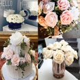 thumbnail image 4 of 10/25/50Pcs Artificial Rose Flowers Foam Fake Faux Flowers Roses for DIY Wedding Bouquets Party Home Decor Garden Decoration (T3,10pcs no box leaves), 4 of 7