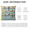 thumbnail image 6 of Jiayy  2Pack Vintage Wood Birds Throw Pillow Covers Colorful Line of Birds Cardinal Bird Robin Birds Pillowcase Home Decor Cushion Cover for Sofa Couch Bedroom, 6 of 6