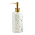 thumbnail image 2 of Marble Pattern 350ml Ceramic Soap Dispenser Modern and Practical Bathroom Organizers Home Decor Rust Durable Decoration Fashion White, 2 of 8