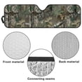 thumbnail image 6 of HUIACONG Deer Windshield Sun Shade for Jeep Foldable 1 Piece Car Sunshade for Jeep Wrangler, Gladiator, Renegade, FJ Cruiser. X-Small Size, 6 of 6