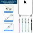 thumbnail image 2 of AHABIPERS Clear Magnetic Case for iPhone 15 6.1" with Crossbody Adjustable Neck Shoulder Lanyard Strap - Green [Compatible with Magsafe], 2 of 8