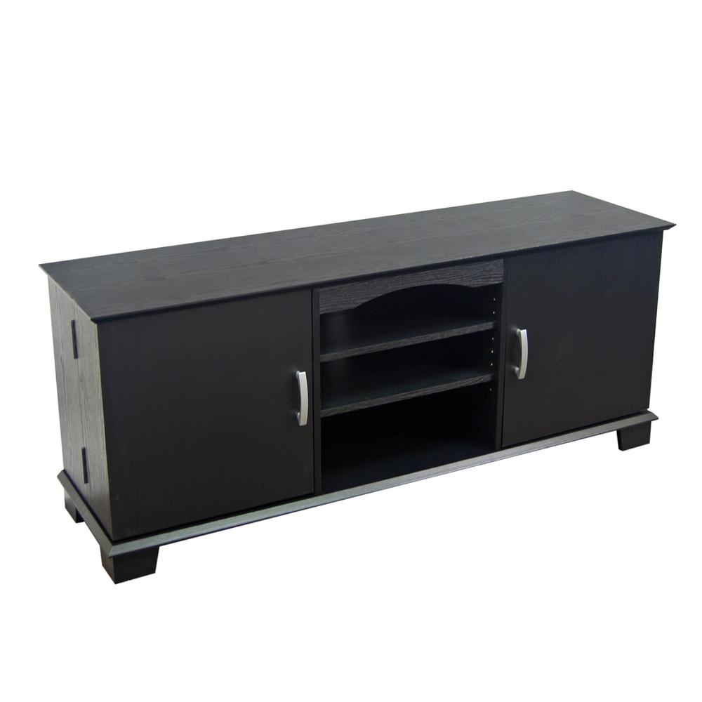 Walker Edison Transitional TV Stand for TVs up to 66", Black - image 3 of 6