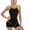 Black, variant on One Piece Swimsuit Women Boyleg Swimsuits for Women One Piece Tummy Control Bathing Suit Sporty Boyshorts Swimwear Red 4(S)