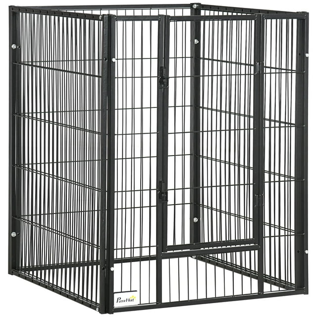 6 Panel 32.5" - 59" x 40" Dog Playpen, Heavy Duty Pet Playpen for Indoor Outdoor, Small Medium and Large Dogs