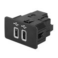 thumbnail image 1 of Double USB ChargersSocket For EDGE F-150 F-250 F-350 HC3Z-19A387-B HC3Z-19A387-D, 1 of 5