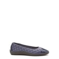 thumbnail image 3 of Time and Tru Women's Cap Toe Quilted Ballet Flats, Wide Width Available, 3 of 7