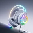 thumbnail image 3 of VEATOOL G3 USB Gaming Headset for PC, Computer Headphones with Microphone/Mic Noise Cancelling, 7.1 Surround Sound, RGB Light - Wired Headphones for PS4, PS5 Console, Laptop, 3 of 8