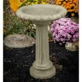 Athena Garden Cast Stone Fancy Column Bird Bath