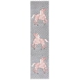 thumbnail image 2 of SAFAVIEH Carousel Kids Dalach Unicorn Runner Rug, Gray/Ivory/Pink, 2' x 8', 2 of 11