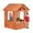 Brown, variant on Holaki Outdoor Playhouse for Kids Boy Girl Ages 3-8, Wooden Cottage Playhouse with Window & Flowerpot Holder, Play House for Outdoor Garden, Lawn, Patio, Yard