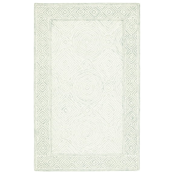 SAFAVIEH Roslyn Kagan Abstract Area Rug, Green/Blue, 6' x 9'