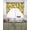 Fruit Green, variant on Green Orange Swag Valances for Windows, Small Curtains Drapes, Summer Botanical Leaves Watercolor Kitchen Window Curtains Over Sink Rod Pocket Window Treatment Valance for Bedroom/Bathroom 56"x36"