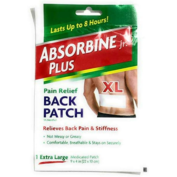 Absorbine Jr. Medicated Patch Pain Relief Back Patch 1 Ea (Pack Of 10)