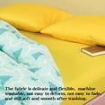 thumbnail image 3 of Lorviah 4 Piece Microfiber Sheet Set Full Size - Wrinkle, Shrink & Fade Resistant Bedding - Includes Deep Pocket Fitted Sheet, Flat Sheet & Pillowcase - Yellow, 3 of 5