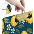 thumbnail image 4 of FMSHPON Tropical Yellow Lemon Blue Clipboard Hardboard Wood Nursing Clip Board and Pull for Standard A4 Letter 13x9 inches, 4 of 5
