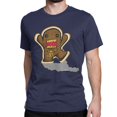 thumbnail image 1 of Camisetas de algodón con diseño de Domo Tattoo con parrilla para hombre y mujer, camisetas de manga corta con dibujos animados de Domo Kun marrón., 1 of 7