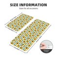 thumbnail image 2 of Sikiie White Blue Striped Sunflower Kitchen Mat 2 PCS Cushioned Kitchen Rug, Waterproof Non-Slip Kitchen Mats for Kitchen, Floor Home, Sink, Laundry, 2 of 6