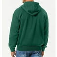 thumbnail image 3 of LTTVQM Mens Full Zip Casual Cotton Hooded Fleece Drawstring Hoodies Pullover Sweatshirts Casual Long Sleeve Shirts Dark Green L, 3 of 4