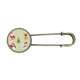 thumbnail image 1 of Broche de Metal antiguo ilustración de muñeco de nieve Feliz Navidad, 1 of 3