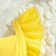thumbnail image 3 of Gibobby Mamelucos para bebe niña sin mangas de primavera y verano con encaje para niñas recién nacidas(Amarillo, 6-9 Meses), 3 of 5