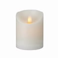 thumbnail image 2 of Restaurantware-3.2 x 4 Inch Flameless Pillar Candles, 10 Programable LED Pillar Candles - Dancing Flame, For Weddings, And Parties, White Real Wax Battery Pillar Candles, Remote Sold Separately,, 2 of 4