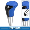 thumbnail image 3 of Perilla de palanca de cambios Unique Bargains para Toyota Yaris R 2016 2018 Piel sintética azul, 3 of 6