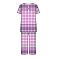 thumbnail image 6 of Wancir Women Pajama Sets Two-Piece Nightwear Short Sleeve Sleepwear 1/4 Button Down Pj Lounge Sets with Long Pants, 6 of 6