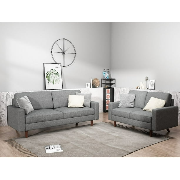 Us Pride Furniture Elvin 2 Piece Linen Fabric Living Room Set Sofa Loveseat Light Gray Com - Light Gray Couch And Loveseat Set Us Pride Furniture Elvin 2 Piece Linen Fabric Living Room Set Sofa Loveseat Light Gray Com - Light Gray Couch And Loveseat Set