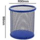 thumbnail image 5 of Circular Metal Mesh Pen Container Green Desktop Storage Box, 5 of 5