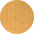 thumbnail image 1 of Ahgly Company Indoor Round Abstract Orange Contemporary Area Rugs, 7' Round, 1 of 1