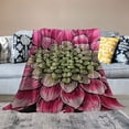 thumbnail image 2 of Chilfamy Flowers Flannel Blanket Throw for All Seasons Lightweight Blanket with High-Quality Material 40x50in, 2 of 6